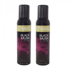 2 X Deo - Jovan Black Musk Women 150 ml Women Deodorant (Retail Pack)