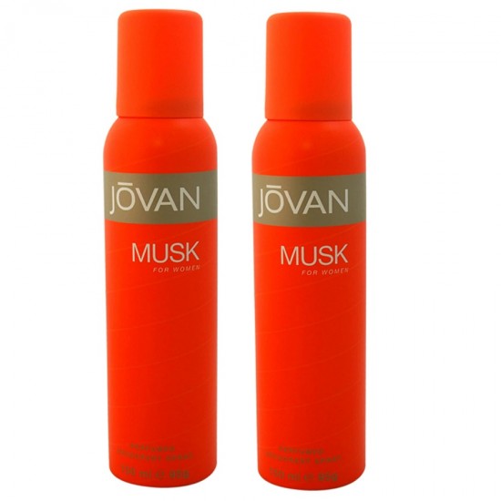 2 X Deo - Jovan Musk Women 150 ml Women Deodorant (Retail Pack)