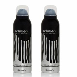 2 X Deo - Rasasi Relation Pour Homme 200 ml for Men Deodorant (Retail Pack)
