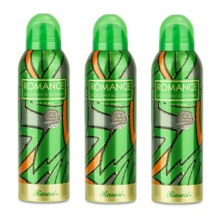 3 X Deo - Rasasi Romance Pour Femme 200 ml for Women Deodorant (Retail Pack)