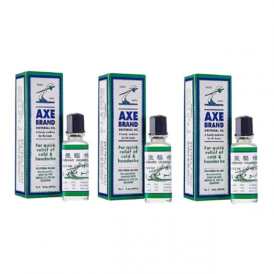 AXE Branded Universal 10ml Medicated oil  X 3 (Retail Pack)
