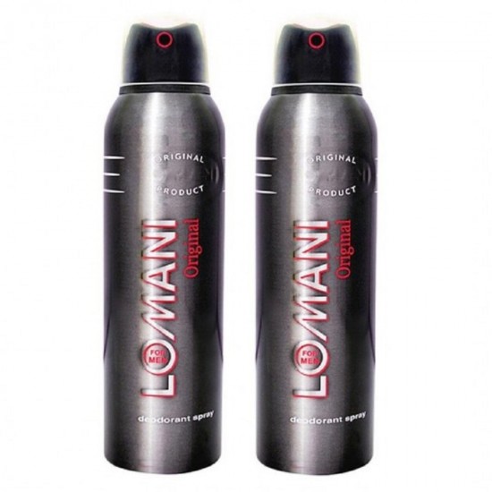 Deo - Lomani Original 200 ml Men X 2 Deodorant (Retail Pack)