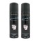 Deo - Lomani Paris Amitabh Bachchan Black Pour Homme 200 ml Men X 2 Deodorant (Retail Pack)