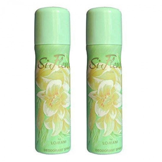Deo - Lomani Paris Si Fleuri 150 ml for Women X 2 Deodorant (Retail Pack)