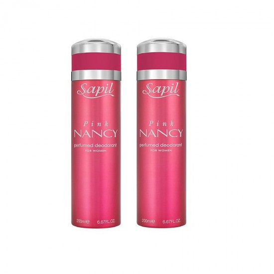 2 X Deo - Sapil Nancy Pink 200ml Women Deodorant (Retail Pack)