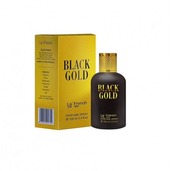 La' French Black Gold 100 ml EDP for Men Perfume (Retail Pack)