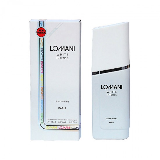 Lomani White Intense 100ml for Men EDT Perfume (Retail Pack)