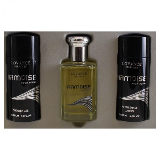 Lovance Armoise Gift Set for men 100 ml edt+150ml Shower Gel+150 After shave lotion (Retail Pack)
