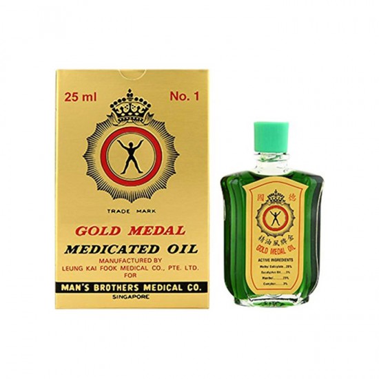 Gold Medal Medicated Oil 25ml medicated oil (Retail Pack)