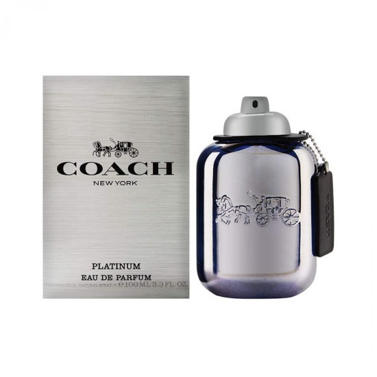 Coach New York Platinum 100 ml EDP for men perfume (Retail Pack)