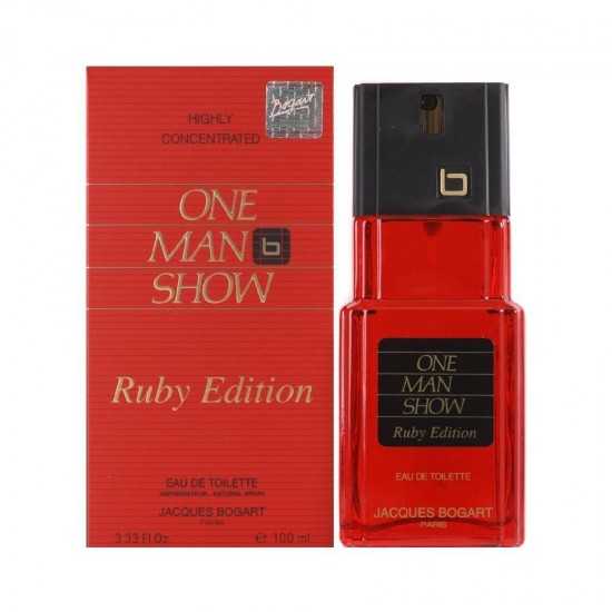 Jacques Bogart One Man Show Ruby Edition 100 ml EDT for men perfume (Outer Box Damaged)