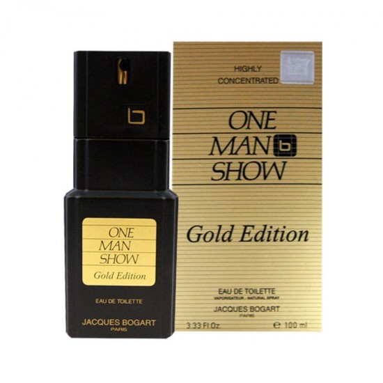 Jacques Bogart One Man Show Gold Edition 100 ml EDT for men perfume (Retail Pack)