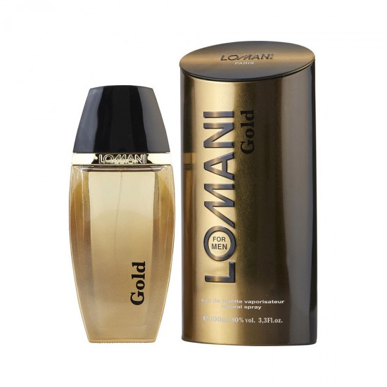 Lomani Paris Gold 100ml for Men EDT Perfume (Retail Pack)